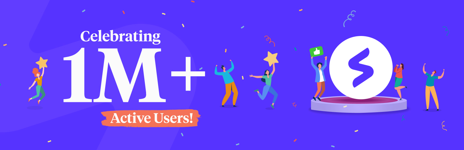 Celebrating one million active users milestone.