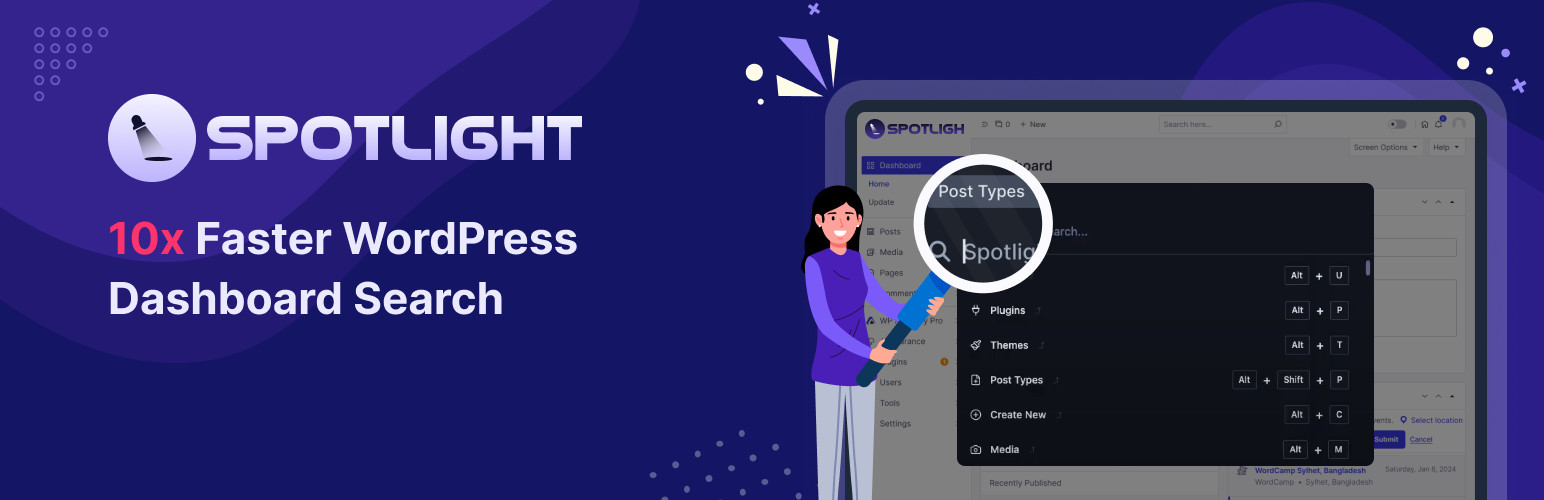 Spotlight: Faster WordPress Dashboard Search