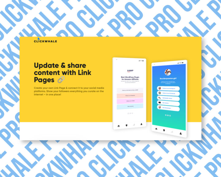 Share content with ClickWhale link pages.