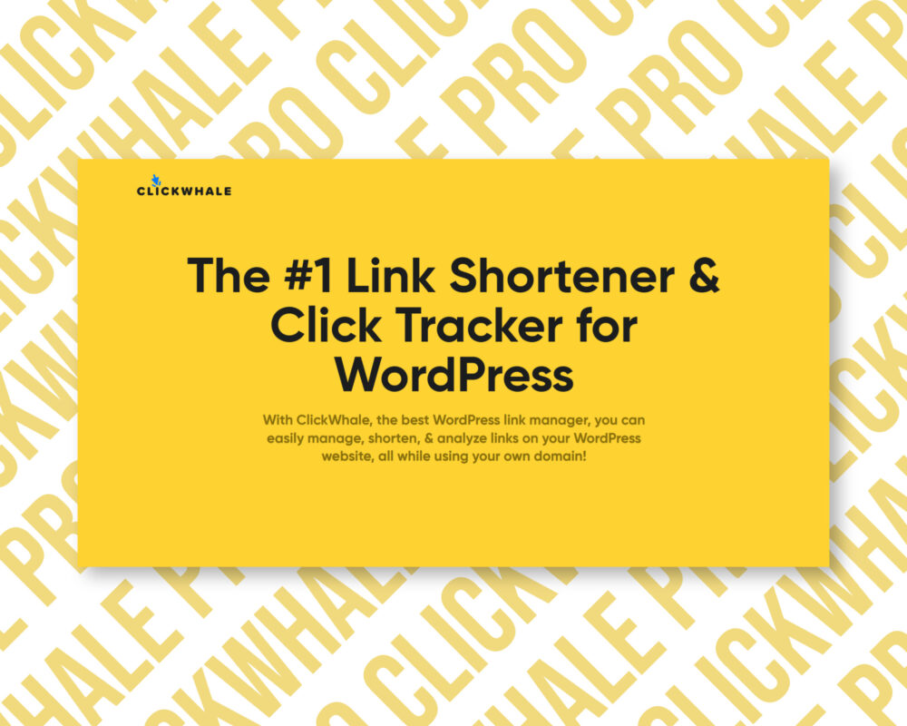 ClickWhale link shortener and tracker for WordPress