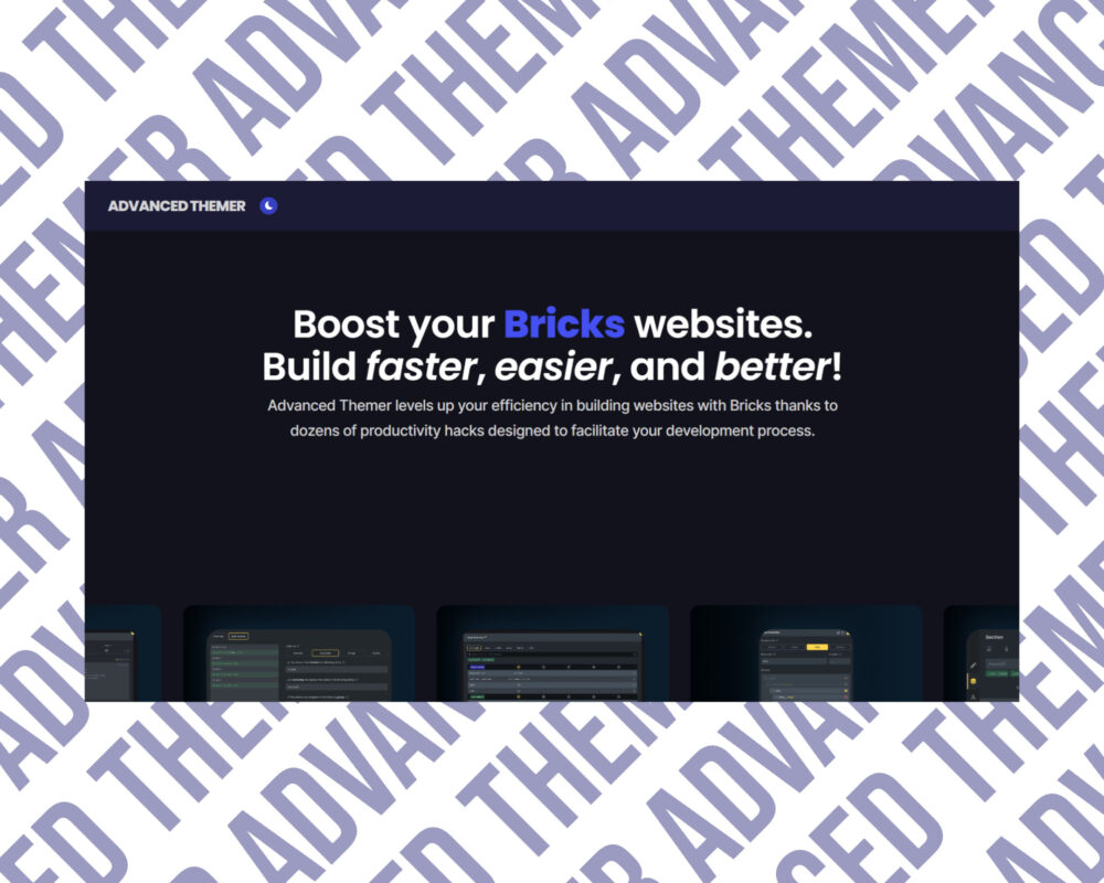 Advanced Themer: Boost Bricks websites efficiently.