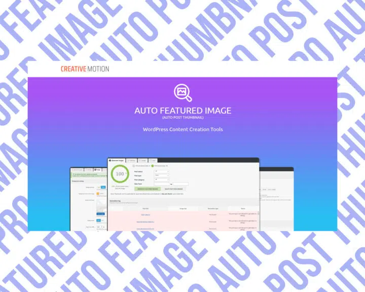 Auto Featured Image WordPress content tools