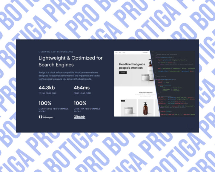 Botiga Pro: fast, SEO-optimized WooCommerce theme.