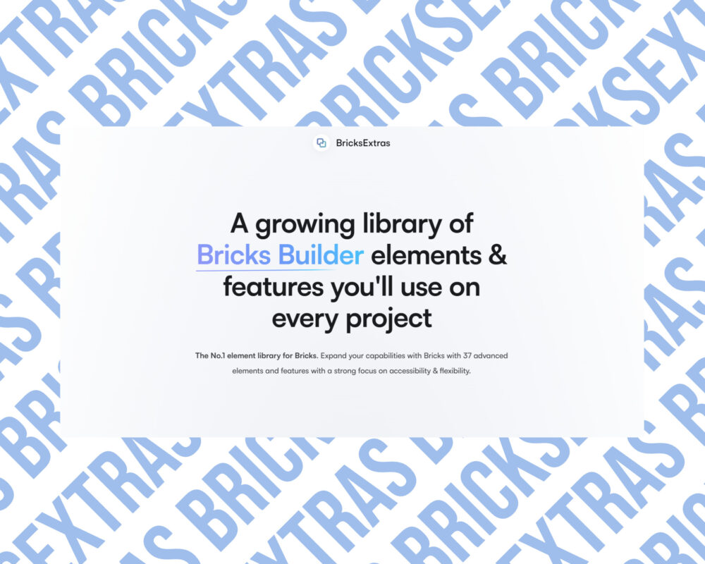 BricksExtras: Bricks Builder elements and features library