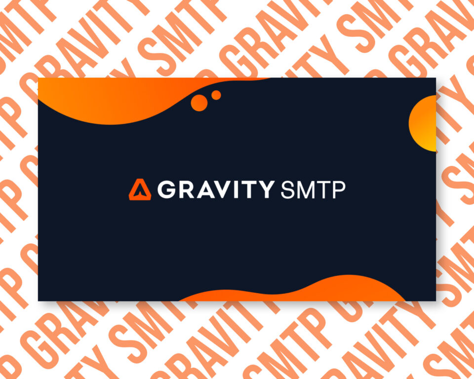 Gravity SMTP logo with orange design