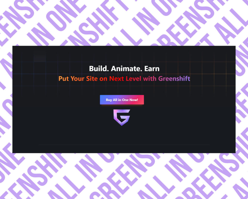 Promotional banner for Greenshift website enhancement tool