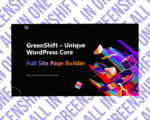 GreenShift WordPress full site page builder advertisement