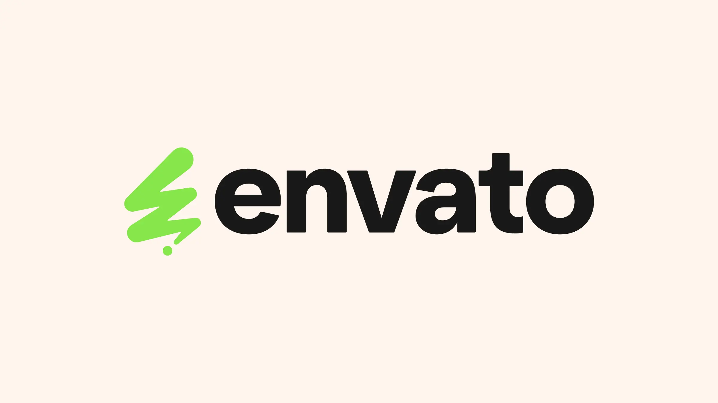 Envato logo on beige background