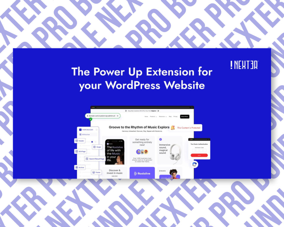 WordPress extension advertisement for website enhancement