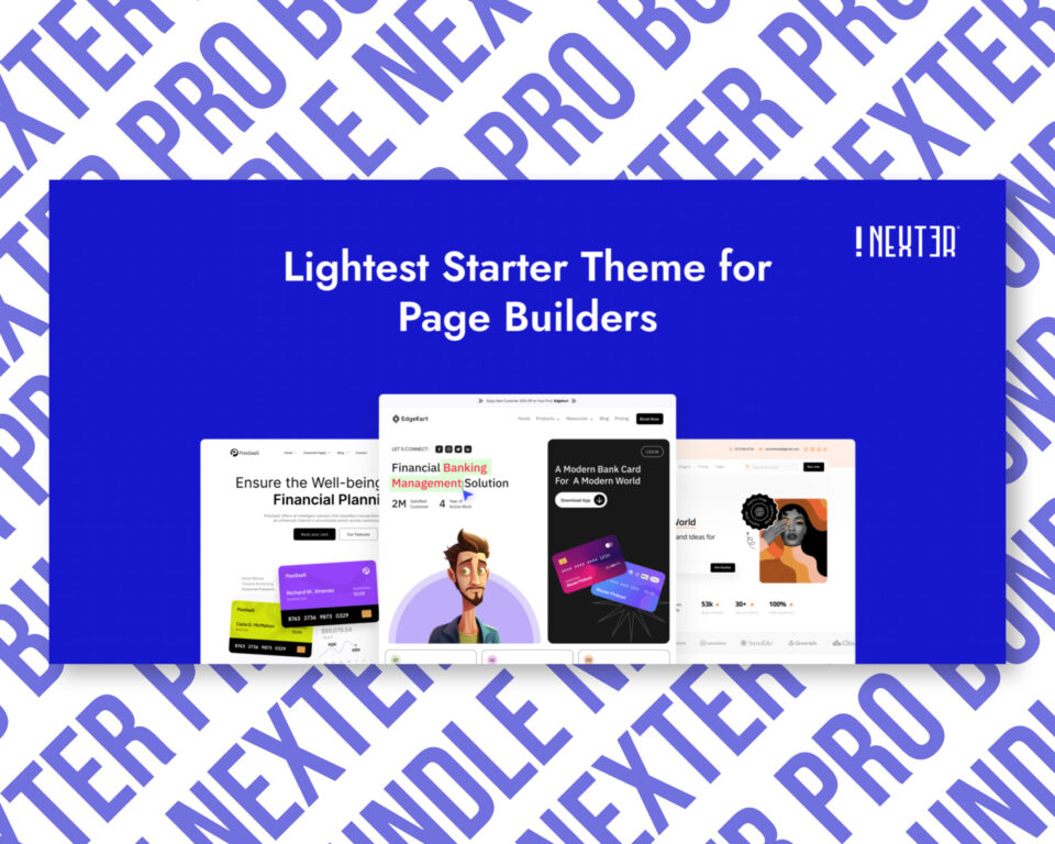 Nexter lightweight starter theme for page builders showcase.