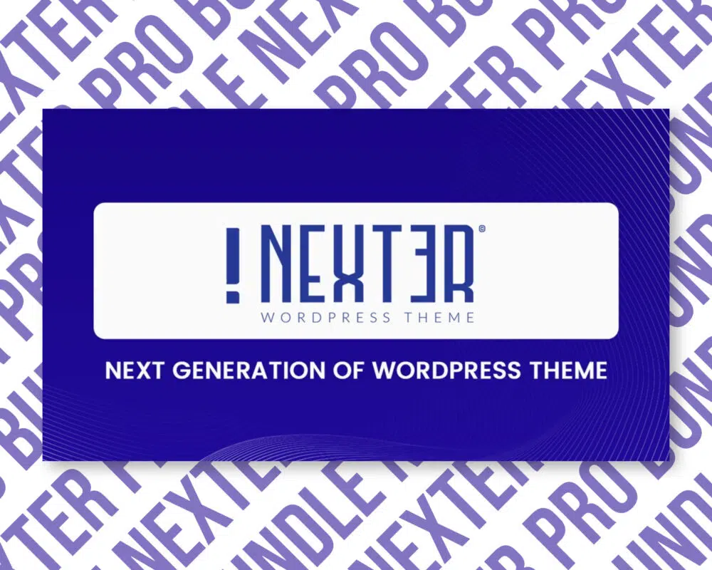 Nexter WordPress theme promotion graphic