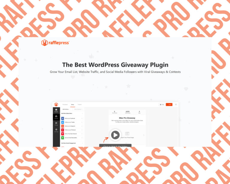 RafflePress WordPress giveaway plugin advertisement