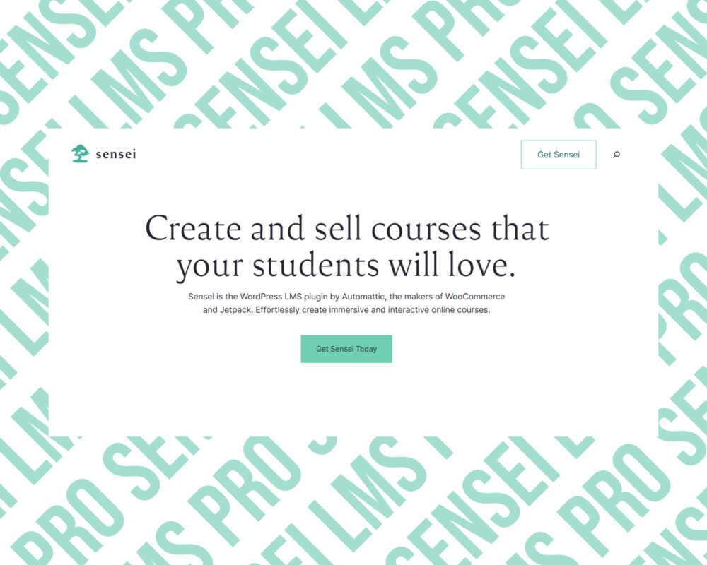 Create and sell courses with Sensei LMS plugin.