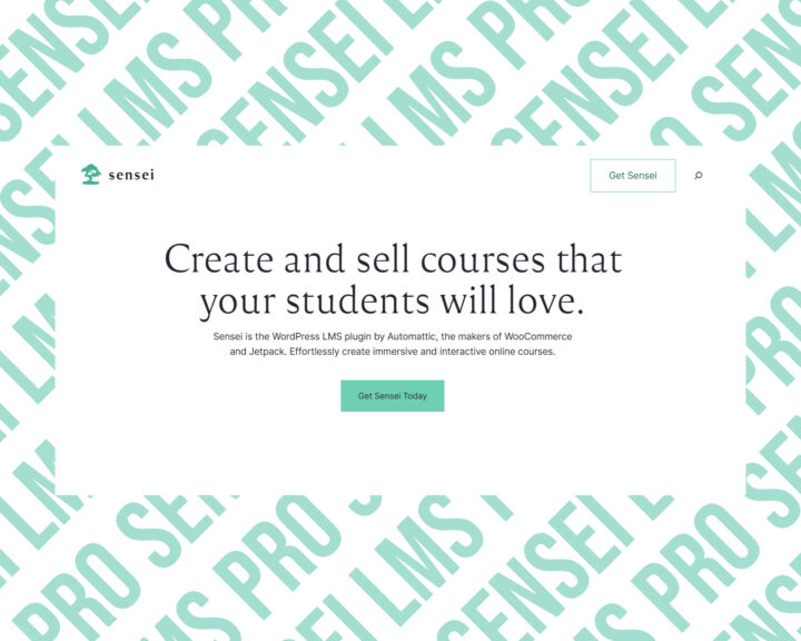 Create and sell courses with Sensei LMS plugin.