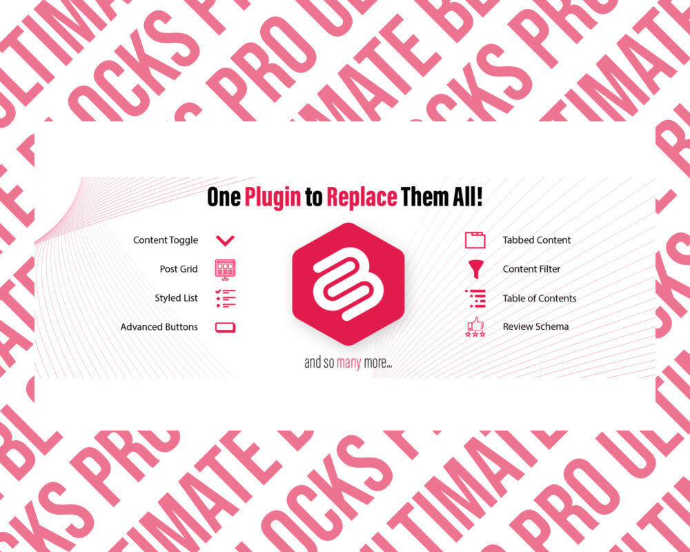 Ultimate Blocks plugin features overview.