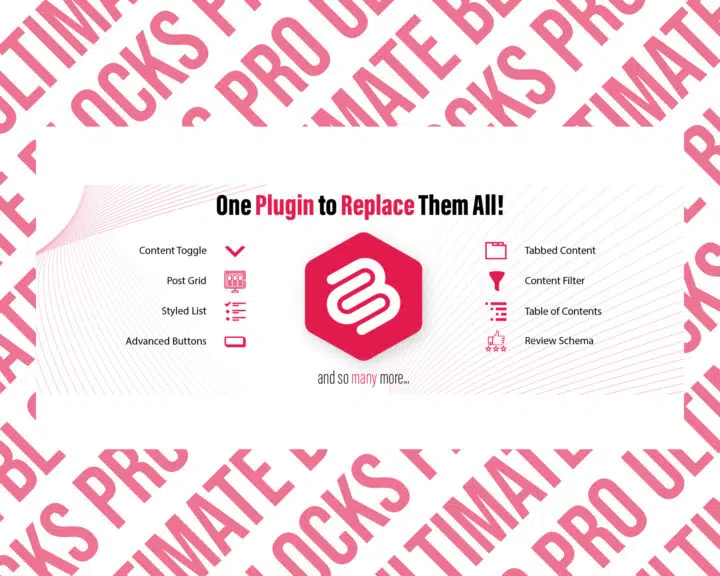 Ultimate Blocks plugin features overview.