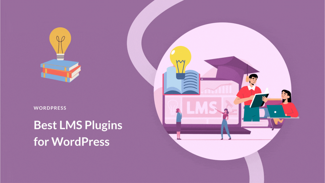 Top LMS plugins for WordPress overview.