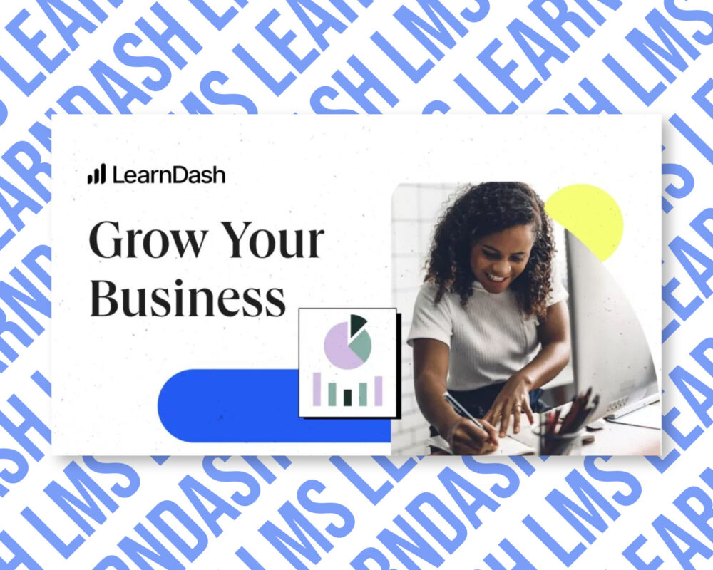 LearnDash poster for business growth tips.