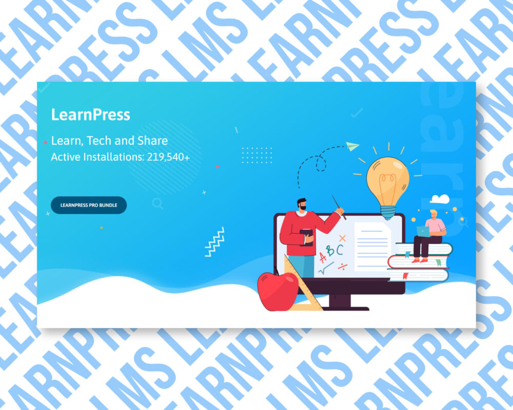 LearnPress online learning platform promotional graphic