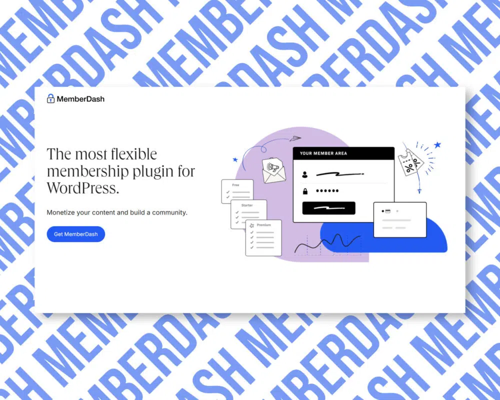 MemberDash flexible WordPress membership plugin promotion.