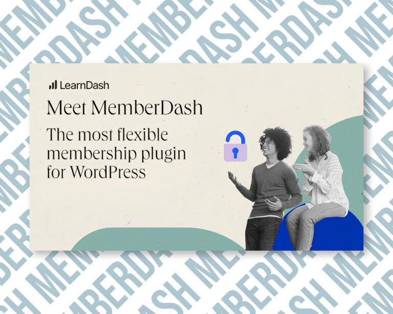 LearnDash MemberDash WordPress membership plugin advertisement.