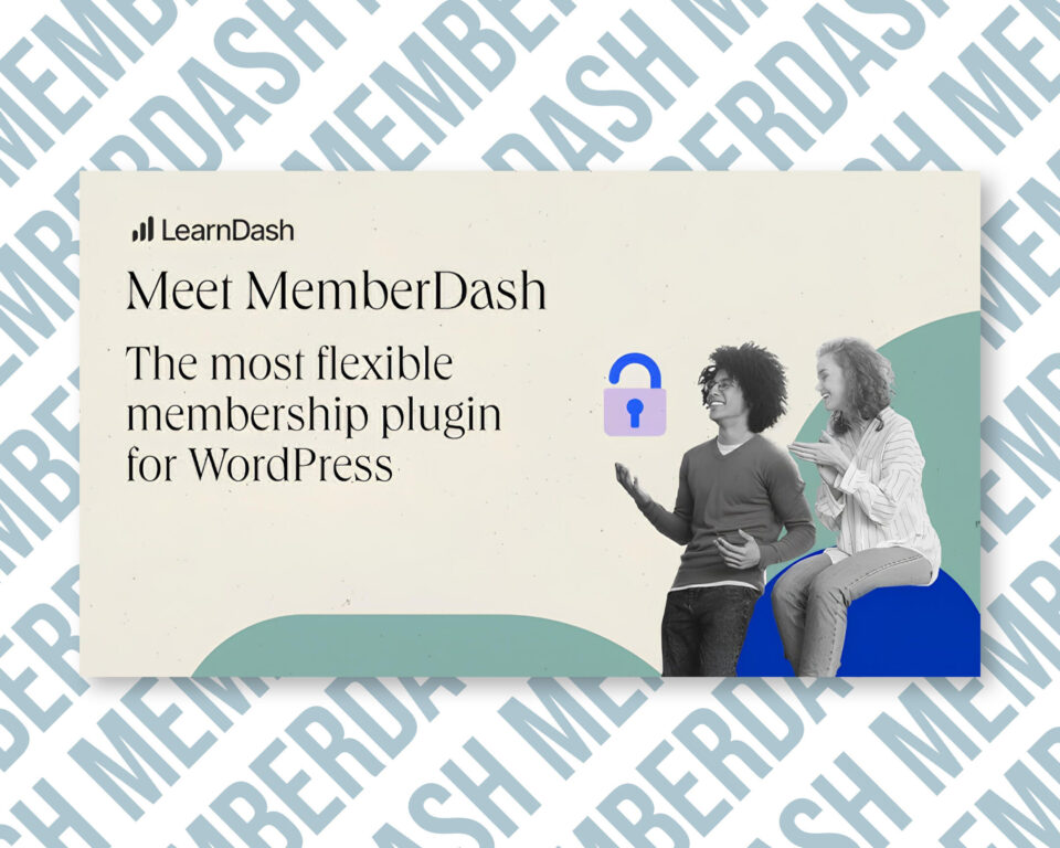 LearnDash MemberDash WordPress membership plugin advertisement.