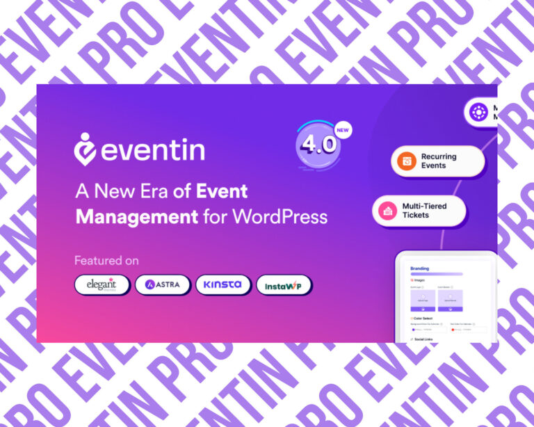 Event management software for WordPress with new features.