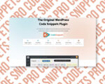 WordPress Code Snippets Plugin features and interface screenshot.