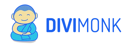 Smiling monk illustration with website URL.