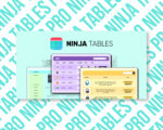 Ninja Tables software interface showcasing features