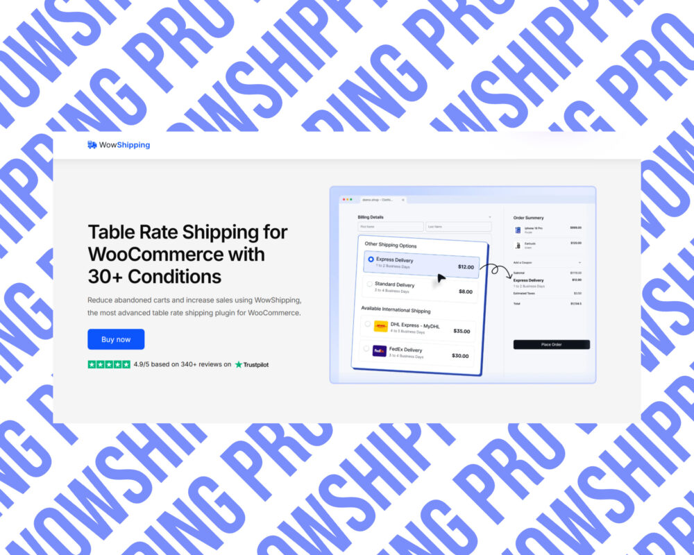 WooCommerce shipping plugin with multiple delivery options.